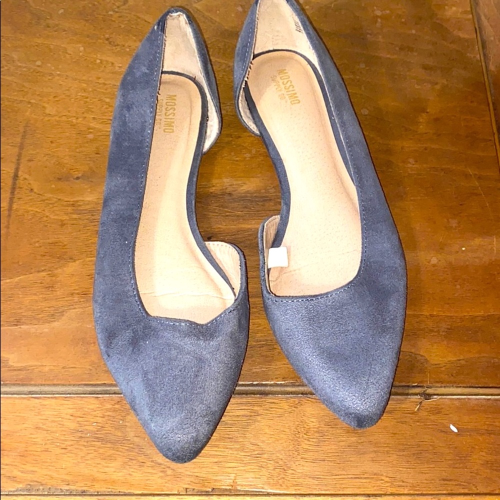 Mossimo sz 8 slip on flats grayish blue